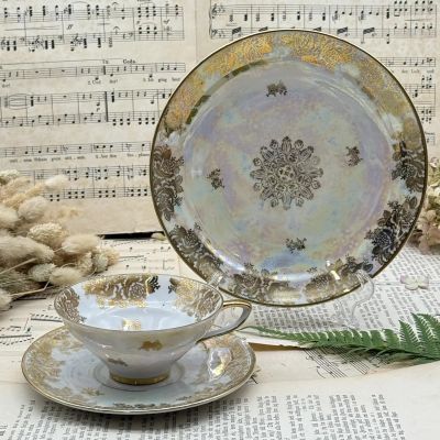 Чайное трио Unger & Schilde Roschutz 150 мл фарфор Германия 