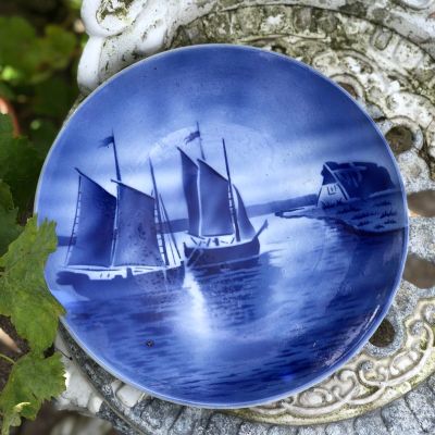 Тарелка 26 см Парусники