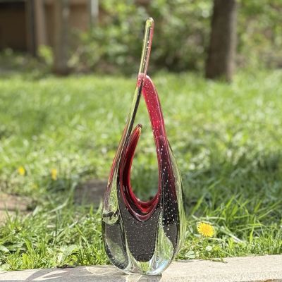  Ваза Murano Mid-century modern 53 см цветное стекло ручная работа 