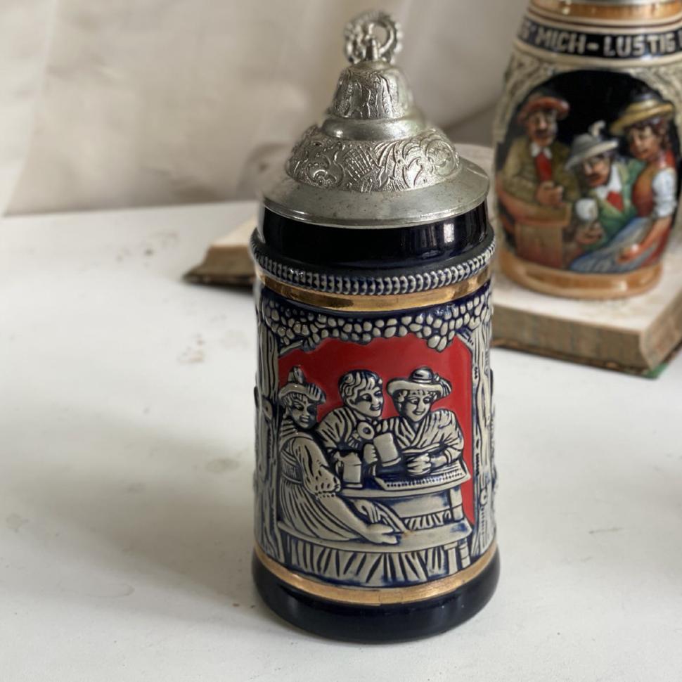 Пивная кружка 300 мл DBGM Froher Trunk металл керамика Германия