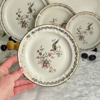 Тарелка Limoges Bernardaut Фазан 16 см фарфор Франция           