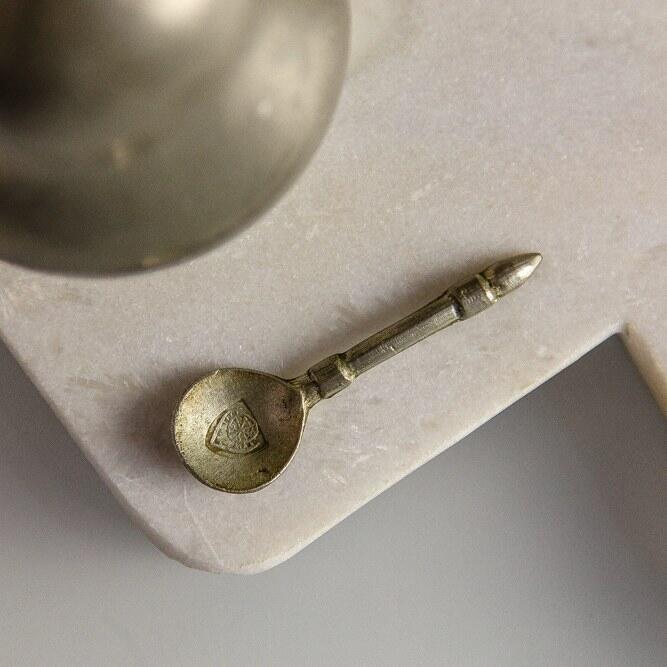 Ложка малая 7 см олово