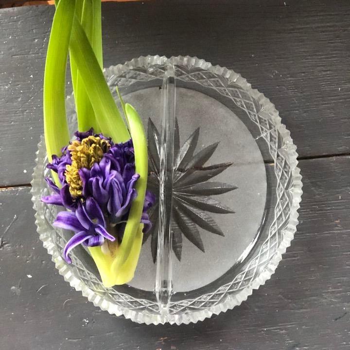 Блюдо менажница для сервировки хрусталь