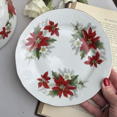 Тарелка Bareuther Waldsassen Рождественская звезда 20 см Бавария    