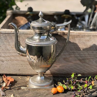 Чайник 1,2 л на ножке никель серебрение