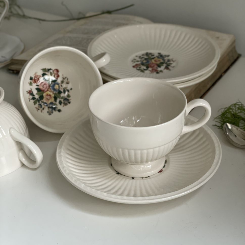 Чайная пара Wedgwood Conway 180 мл Англия