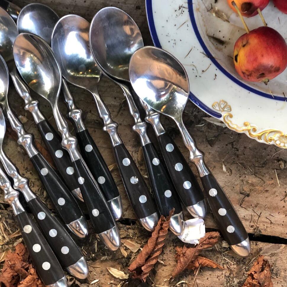 Ложка 15 см сталь с бакелитовой ручкой 