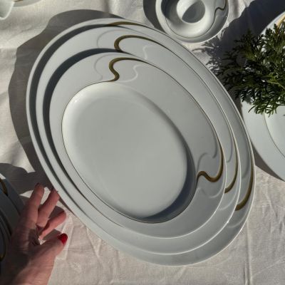 Блюдо Rosenthal Asimmetria 39 см Studio linie золочение Германия