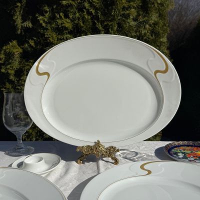 Блюдо Rosenthal Asimmetria 39 см Studio linie золочение Германия