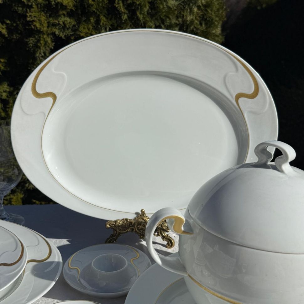 Блюдо Rosenthal Asimmetria 39 см Studio linie золочение Германия