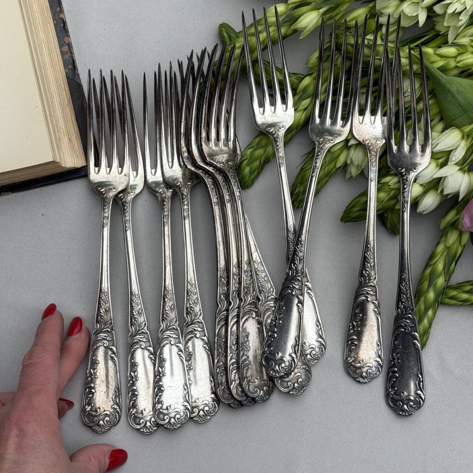 Вилка столовая 22 см серебрение