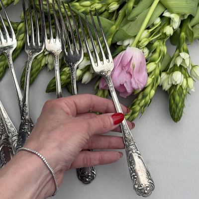 Вилка столовая 22 см серебрение