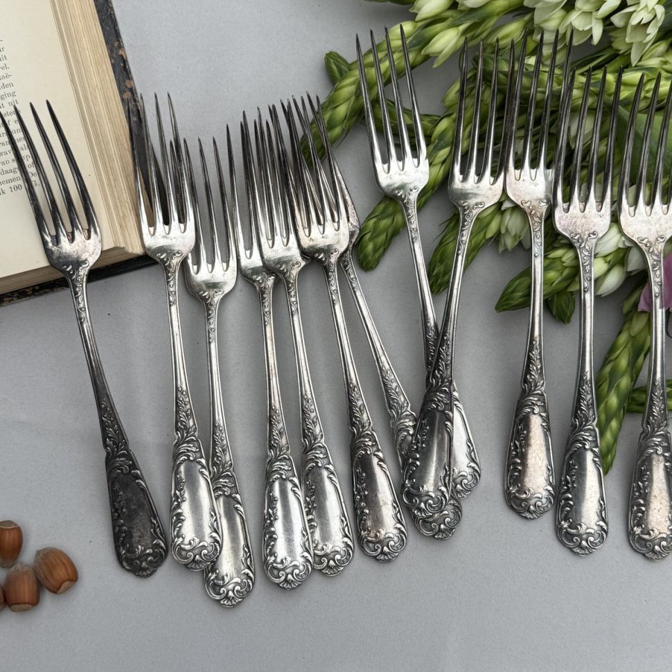 Вилка столовая 22 см серебрение