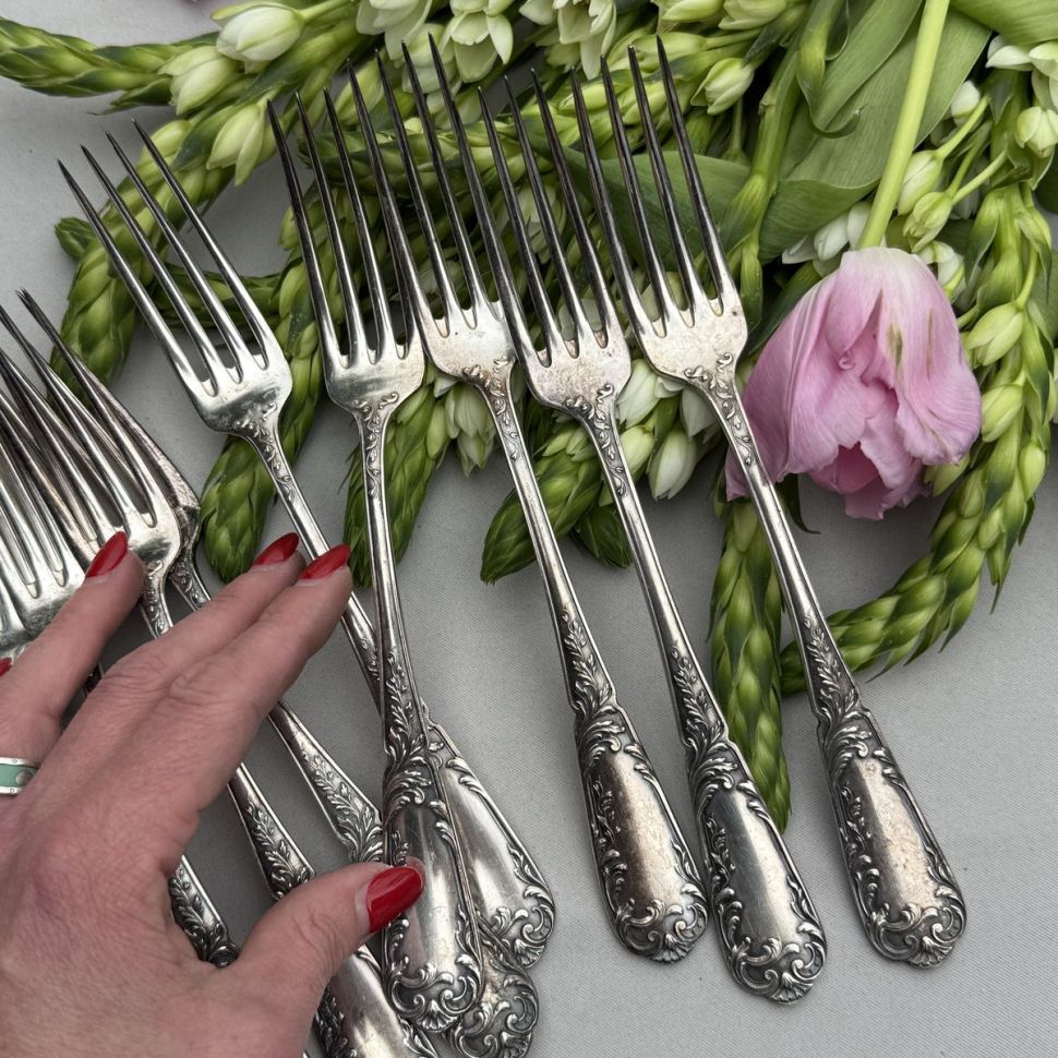 Вилка столовая 22 см серебрение