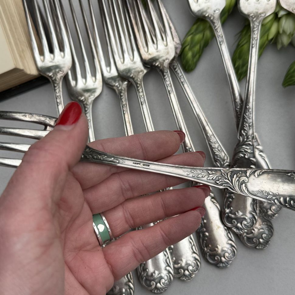 Вилка столовая 22 см серебрение
