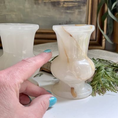 Ваза с прожилками 10 см оникс