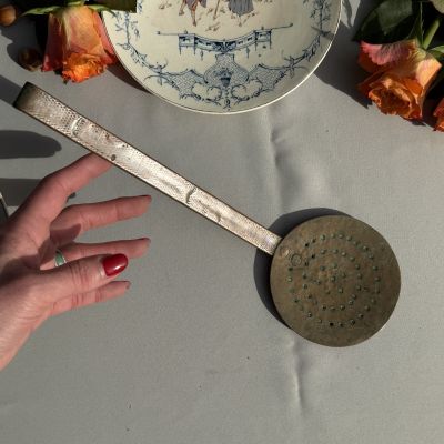 Шумовка 31 см медь