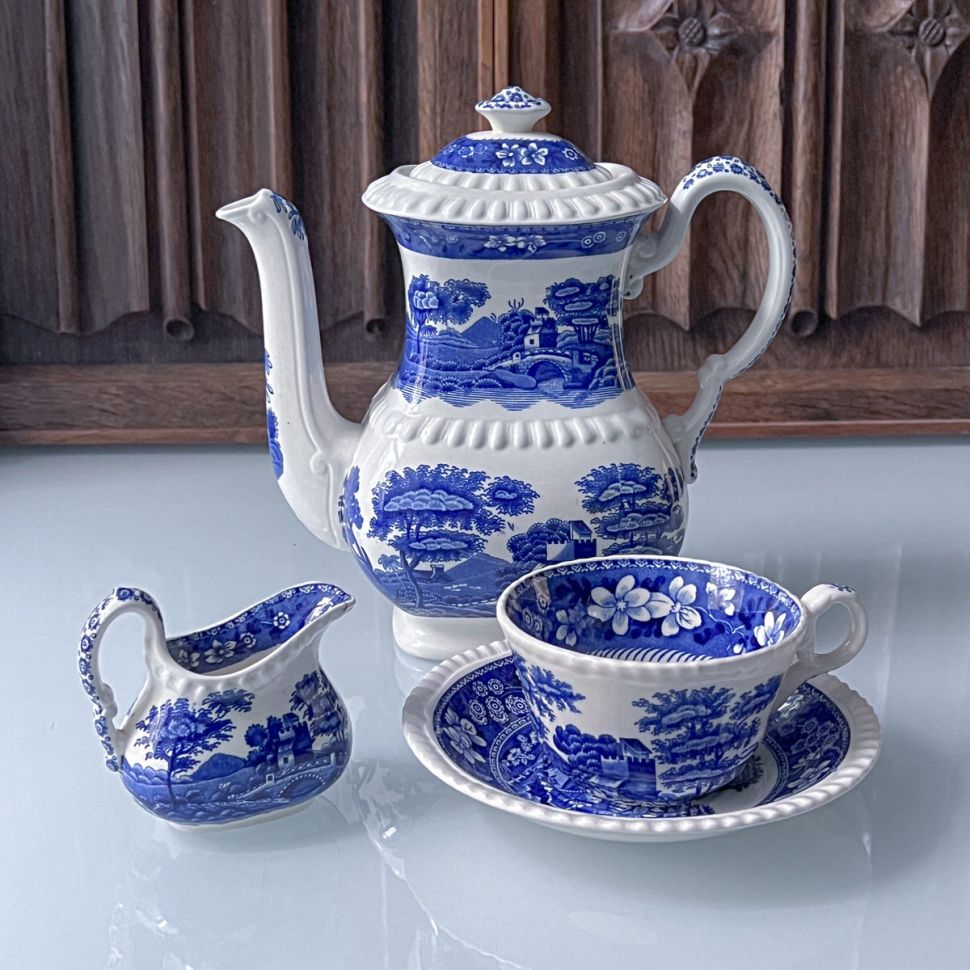 Блюдце Copeland Spodes Blue Tower 15 см Англия