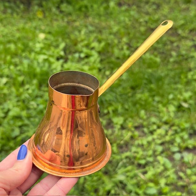 Турка для кофе медь латунь 200 мл Франция