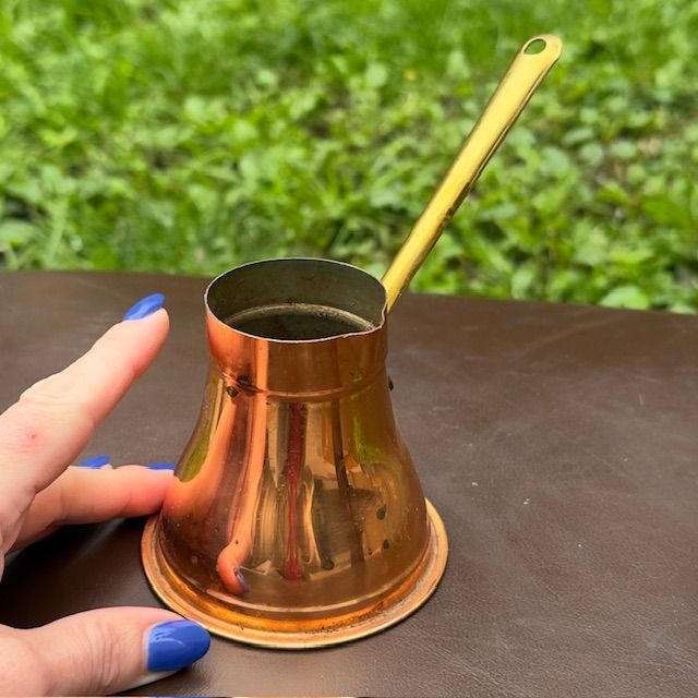 Турка для кофе медь латунь 200 мл Франция