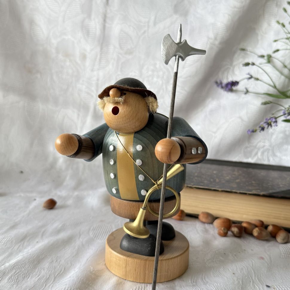 Статуэтка дымящий Страж дерево 21 Германия для благовоний