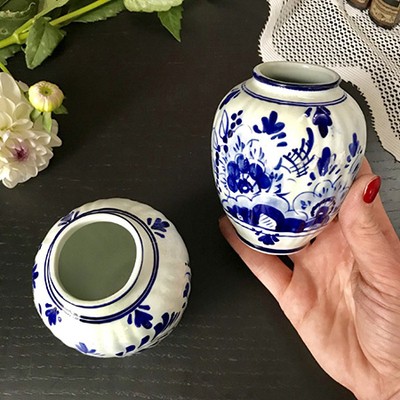 Ваза малая баночка для меда Дельфт