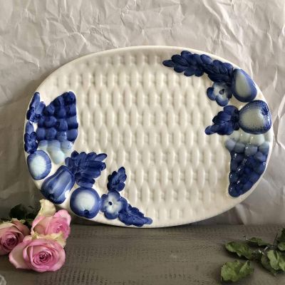 Большое Блюдо синебелое Португалия