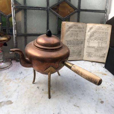 Чайник с ручкой 1 л медь