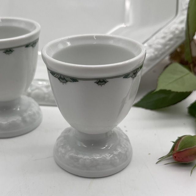 Подставка под яйцо Rosenthal Maria Classic Rose зеленый орнамент 6 см Германия