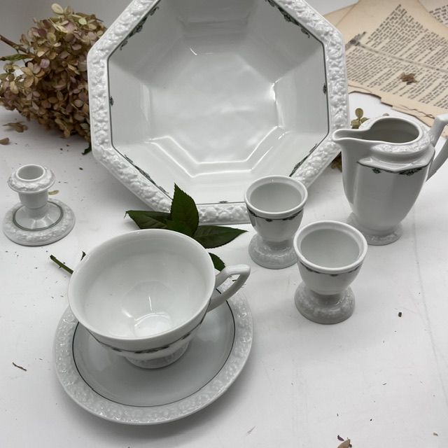 Подставка под яйцо Rosenthal Maria Classic Rose зеленый орнамент 6 см Германия