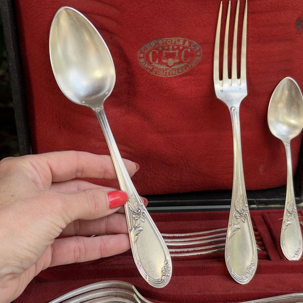 Ложка столовая SFOA 21 см серебрение Франция