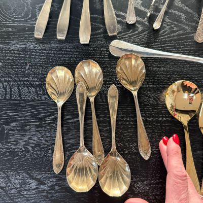 Ложка сервировочная 14 см серебрение 