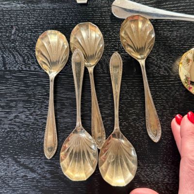 Ложка сервировочная 14 см серебрение 