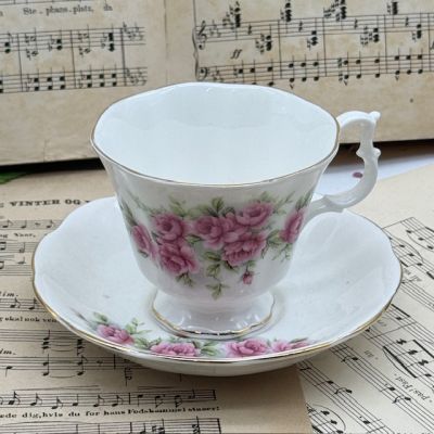 Чайная пара Royal Albert розовые розы 200 мл Англия 