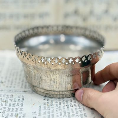 Роузбол 12 см Франция серебрение 