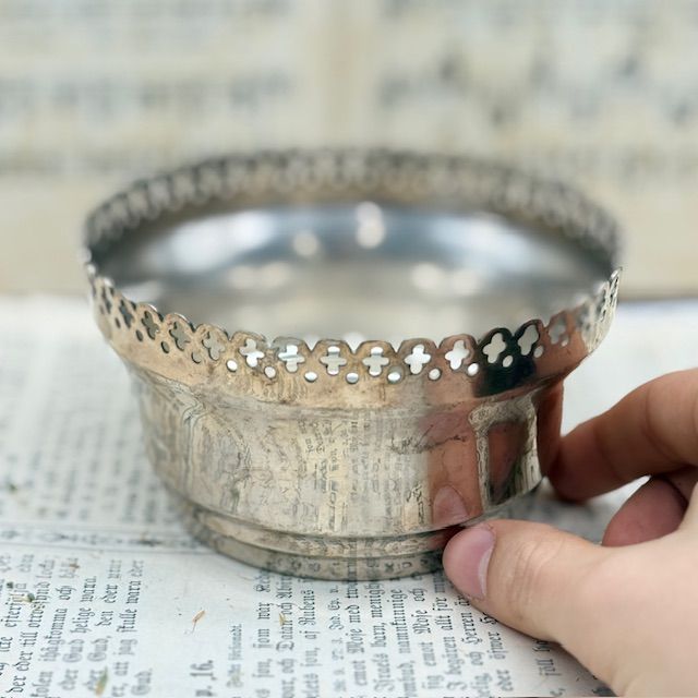 Роузбол 12 см Франция серебрение 