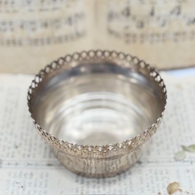 Роузбол 12 см Франция серебрение 