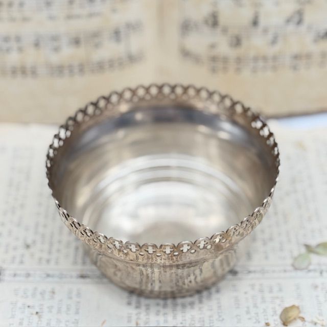 Роузбол 12 см Франция серебрение 