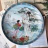 Тарелка Imperial Jingdezhen Porcelain Lady Silkworm 22 см фарфор 