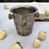 Ведро для льда ступенчатой формы 12 см серебрение