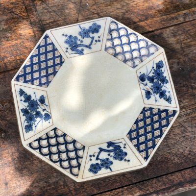 Тарелка 18 см шинуазри кракелюр