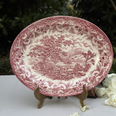 Блюдо овал English Ironstone Tableware Staffordshire 29 см Англия  