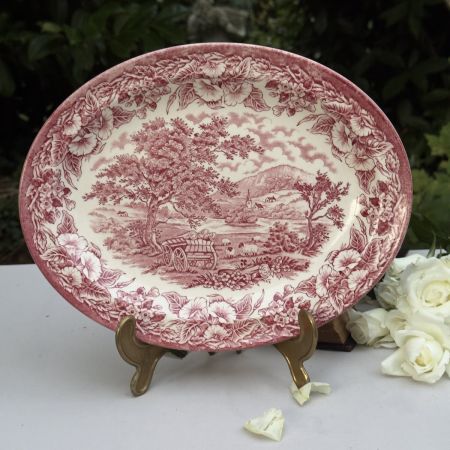 Блюдо овал English Ironstone Tableware Staffordshire 29 см Англия  