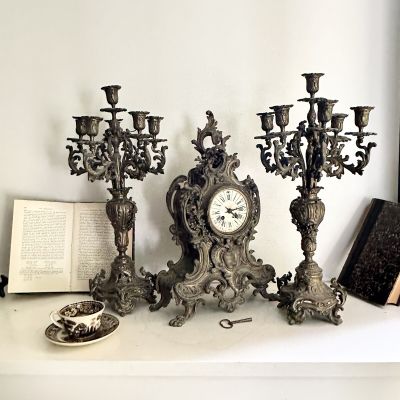 Канделябр Людовик XV 55 см бронза Франция без реставрации 