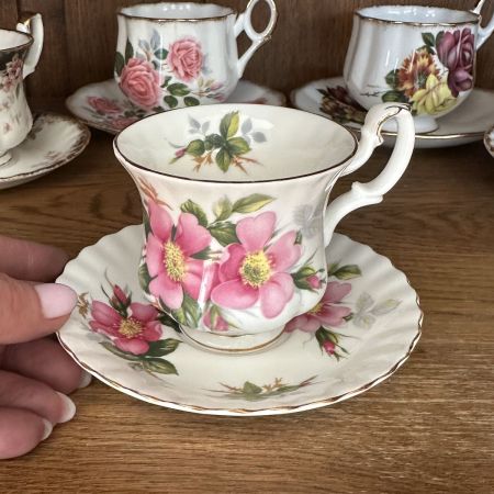 Кофейная пара Royal Alber Prairie Rose 130 мл Англия 