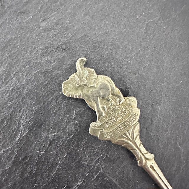 Ложка кофейная Слон 12 см мельхиор