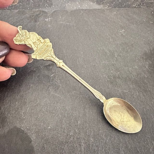 Ложка кофейная Слон 12 см мельхиор