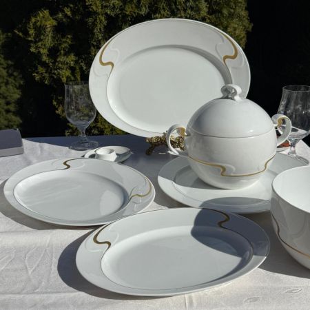 Блюдо Rosenthal Asimmetria 35 см Studio linie золочение Германия