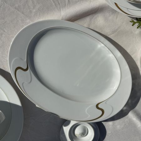 Блюдо Rosenthal Asimmetria 35 см Studio linie золочение Германия