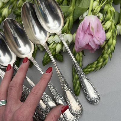 Ложка столовая 22 см серебрение 